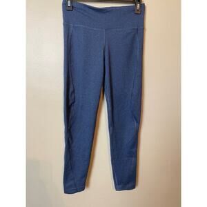 vineyard vines womens performance athletic leggings small blue workout pants